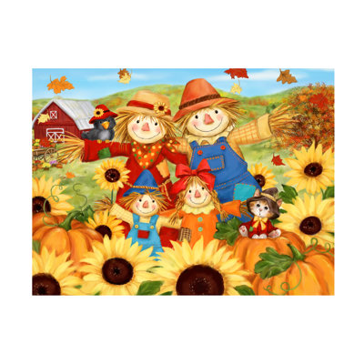 Bolog MAKIKO Scarecrow Family Canvas Art