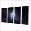 Orbite rose dans l'espace lointain - art mural 4 pièces-1138303667