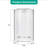 36*36*72 INCH Pivot Shower Door, With 1/4" (6MM) Tempered Glass,Frameless Neoangle Pivot Shower Enclosure In Chrome For Bathroom Shower Doorchrome(NO INCLUDED Neoangle Shower Base )-124947258