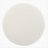 Modish Round Ottoman: Boucletop With Splayed Rubber Wood Legs, White-761866798-761866799