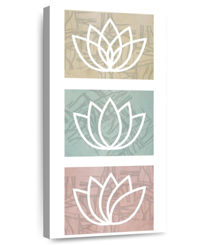 Lotus Namaste I, 36" H x 18" W