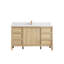 Chêne Elizabeth 60 po X P 22 po D Meuble-lavabo simple avec 2 po Quartz-109589244