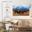 Brampt broutant des chevaux Grand Teton
