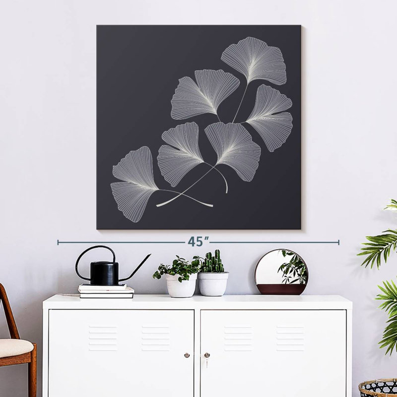 Harnek Ginkgo Biloba Leaves, 33" H x 33" W