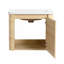 Meuble-lavabo mural 24 po avec lavabo en céramique blanche et porte à fermeture douce, emballage KD, contreplaqué, chêne blanc américain-1891453440-1891453446