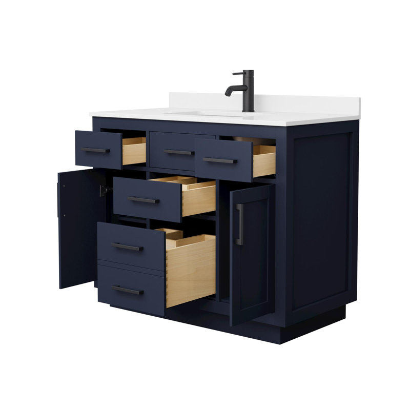 Beckett TK 42'' W Vanity, Single, Matte Black