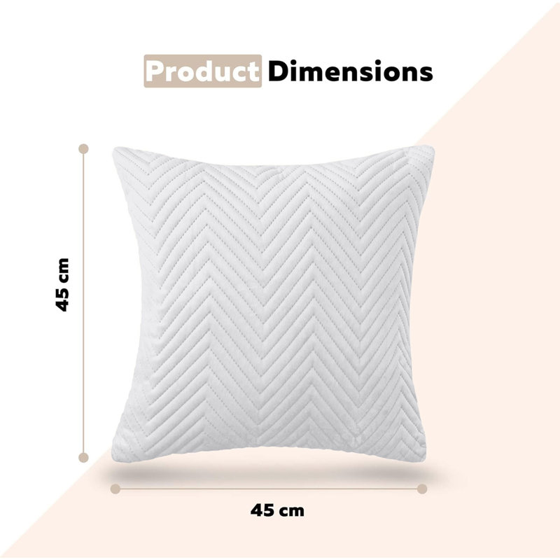 Square Scatter Cushion Cushion Cover, Silver