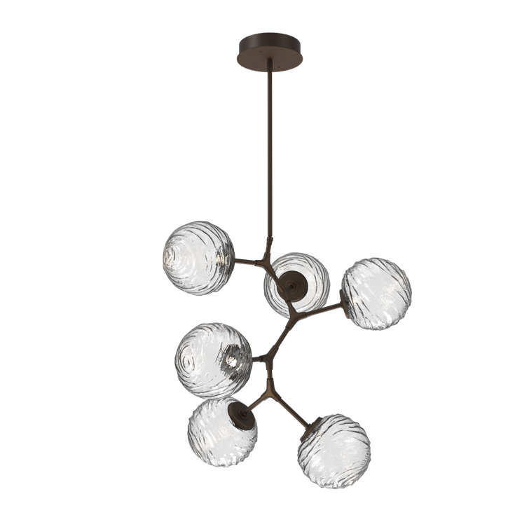 Gaia 6 - Light Dimmable LED Modern Linear Chandelier