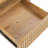 Leeds Oak Nightstand With Ribbed Design Drawer-116380675