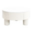 Table basse ronde blanche en plastique de 2 pour le salon, emboîtable avec tiroir de rangement, fonction peu encombrante et élégante, sens esthétique moderne, qualité du matériau, utilisation multiple dans les environnements, rapide