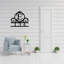 Décoration murale circulaire monogramme d'adresse 1 ligne-1235672137-1238802451