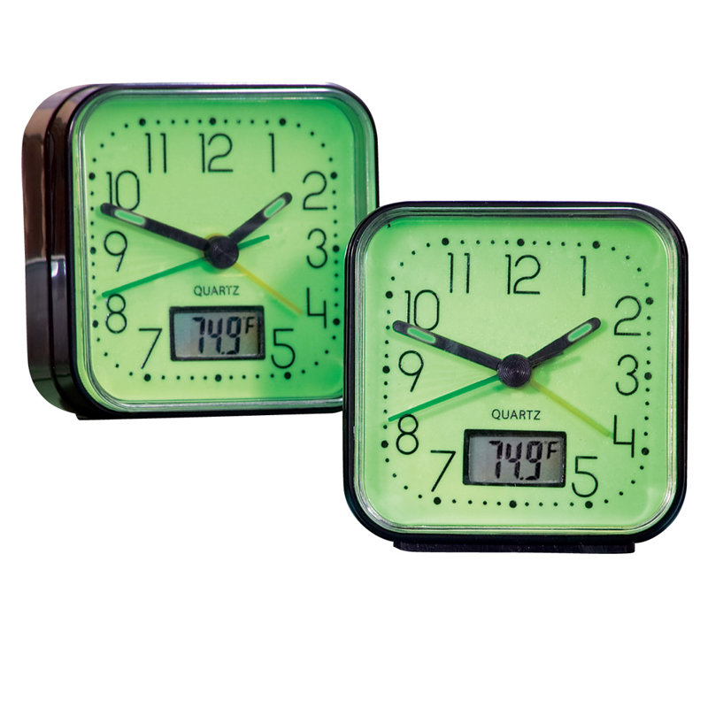Analogue Plastic / Acrylic Mechanical Tabletop Clock with Alarm in