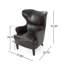 Fauteuil à oreilles Barnard-107541350