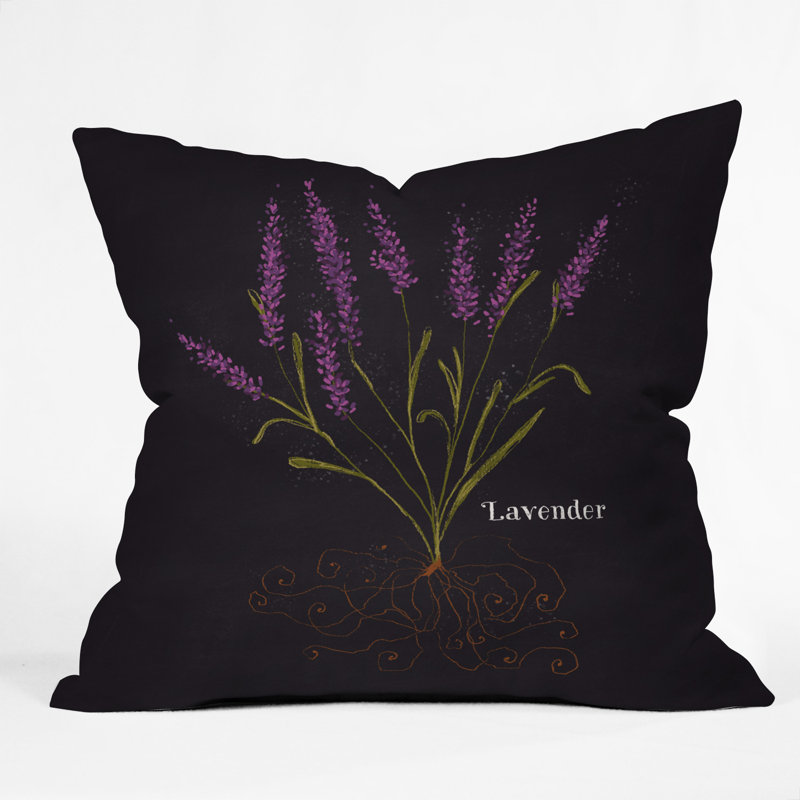 Coussin lavande, 16 po x 16 po