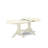 9 Piece Dining Room Set Contains an Oval Wooden Table with Removable leaf and 8 Upholstered Chairs, linen white-303866477