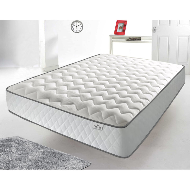 Serene Memory Foam Open Coil Sprung Text Mattress, Kingsize (5FT)