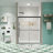 Bypass Shower Door, 50 - 54"X70", 1/4" Tempered Glass, Matted Black, Top Track, Stainless Steel Handle, Nano Clean, Leakage, Effortless Setup Matte Explode Film, Leak-, Simple Installation-122074015