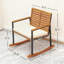 Ensemble de 2 chaises berçantes avec coussin d'accoudoirs
