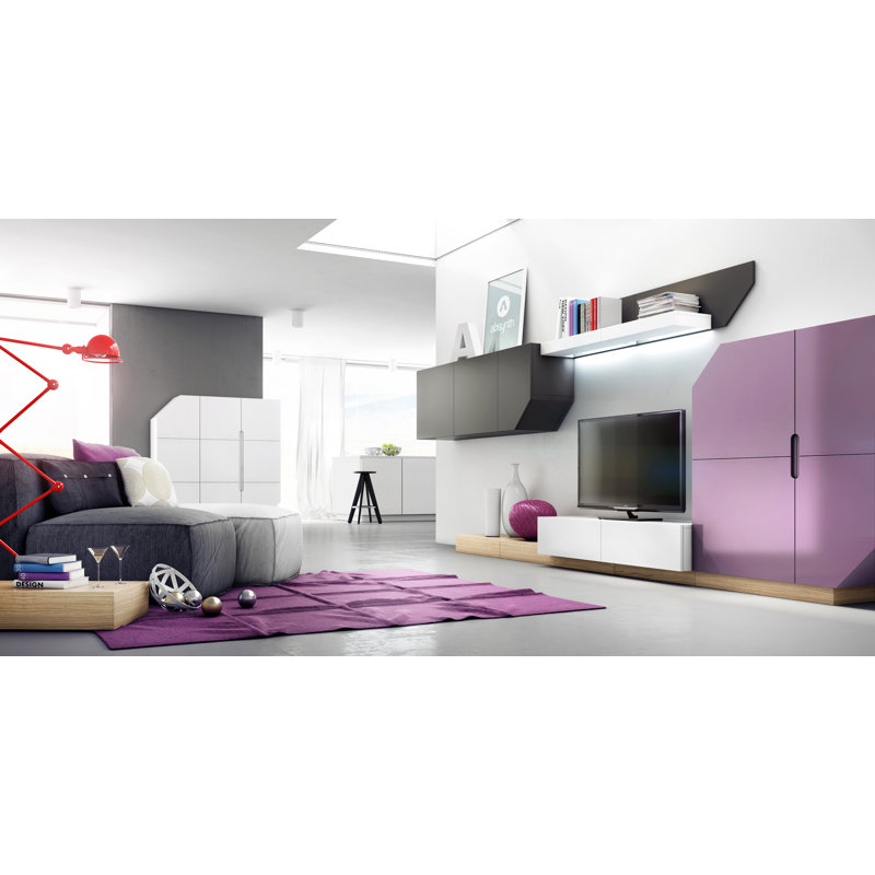 Calumet Floating Shelf, Graphite/White