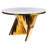 Harvin Round Marble Dining Table with Sculptural Unique Base – Modern Waterfall Design for Contemporary Dining Spaces-1047823581