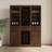 35.43" Tall Bar Cabinet,Coffee Bar& Sideboard Buffet Cabinet With  Storage Shelves