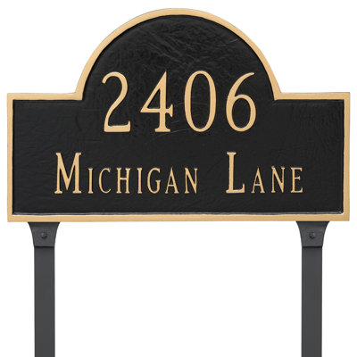 2-Line Lawn Address Sign
