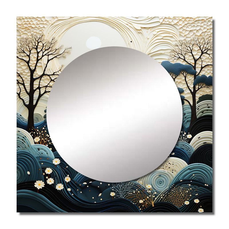Art mural miroir Quineshia, 23 po x 23 po
