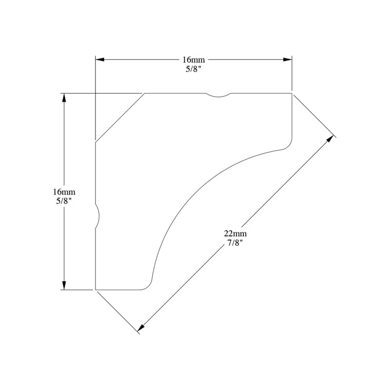 White Polyurethane Crown Moulding 78-inch Length