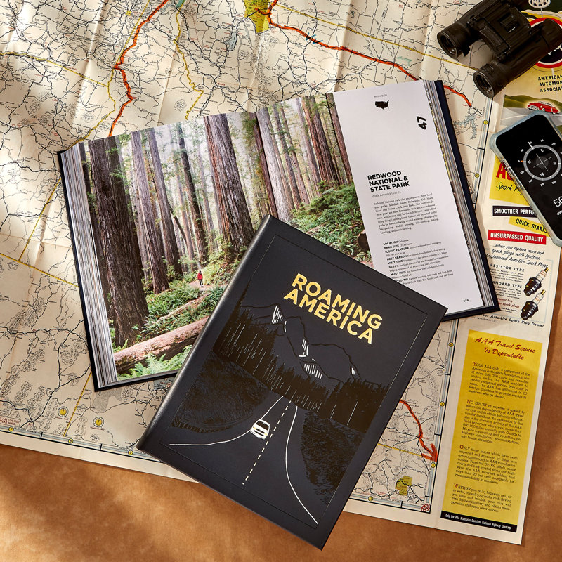 Roaming America Leather Bound Book