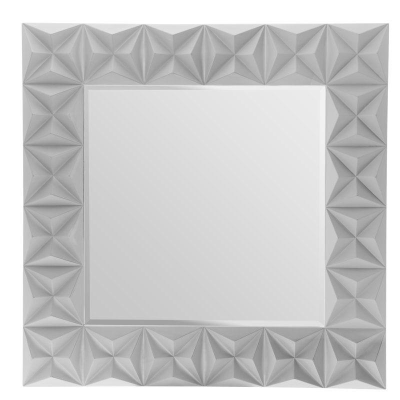 Bjarne Flat Wall Mirror, Grey