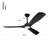 52'' Black Ceiling Fan with LED Lights with Remote App Control-88202007-88202008