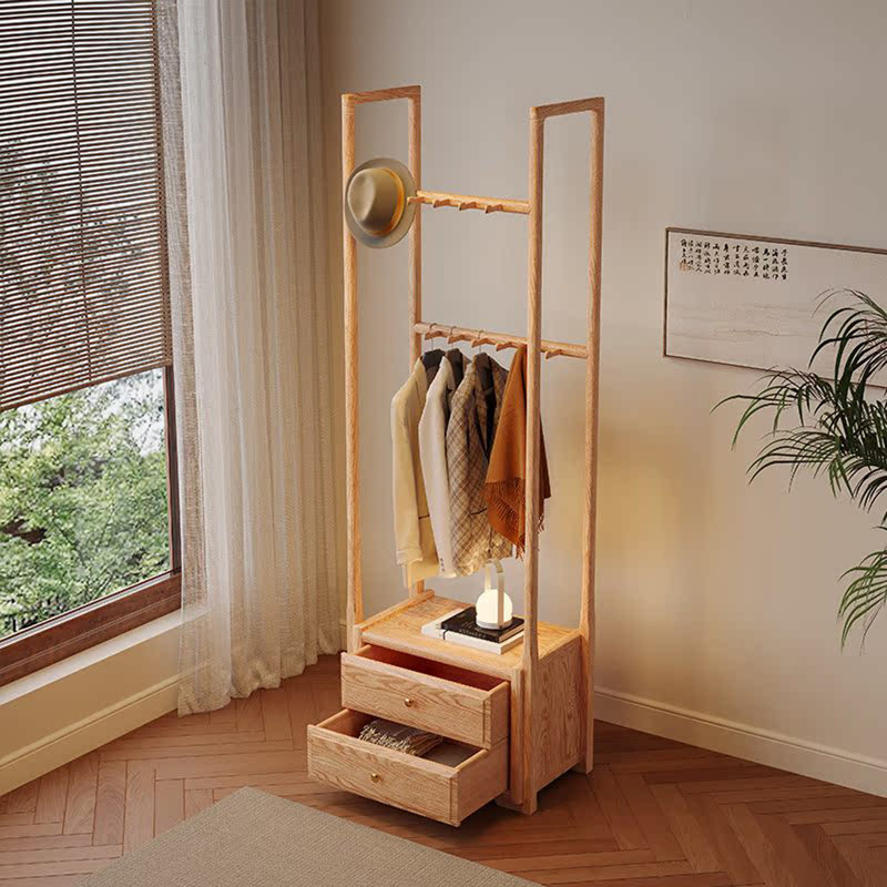 Imported Ash Coat Rack, Burlywood