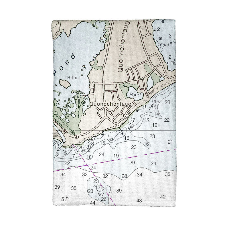 Serviette de thé pour îlot de blocs, ri de table nautique