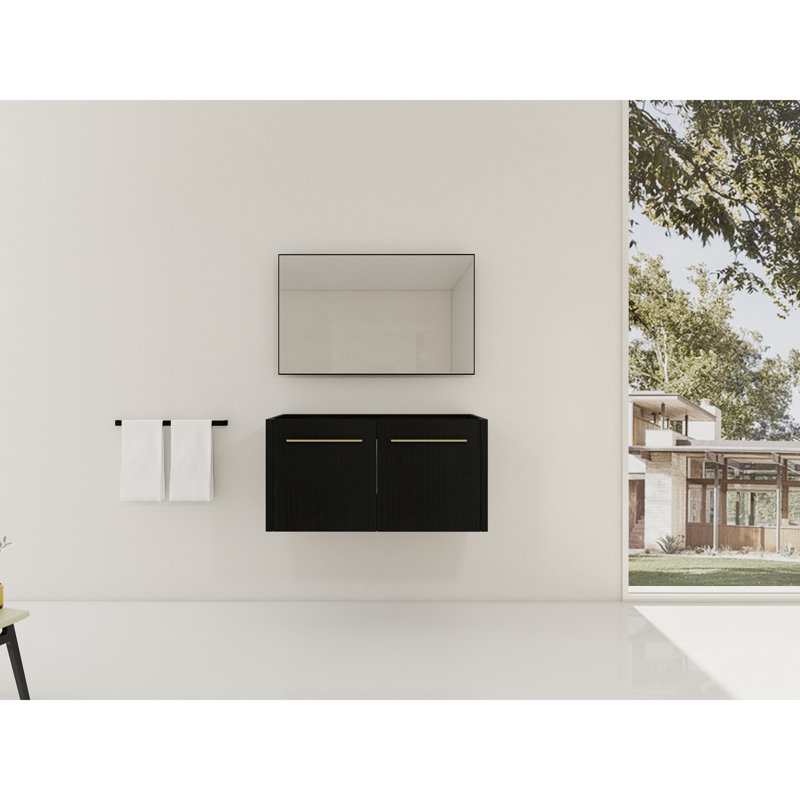  Base de meuble-lavabo flottant Modern, 35"
