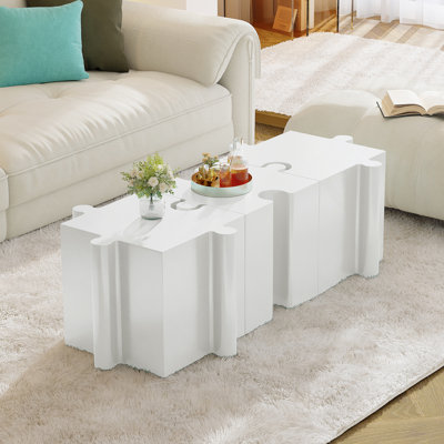 Ensemble de 3 tables de bout, tables d'appoint pour l'intérieur et l'extérieur