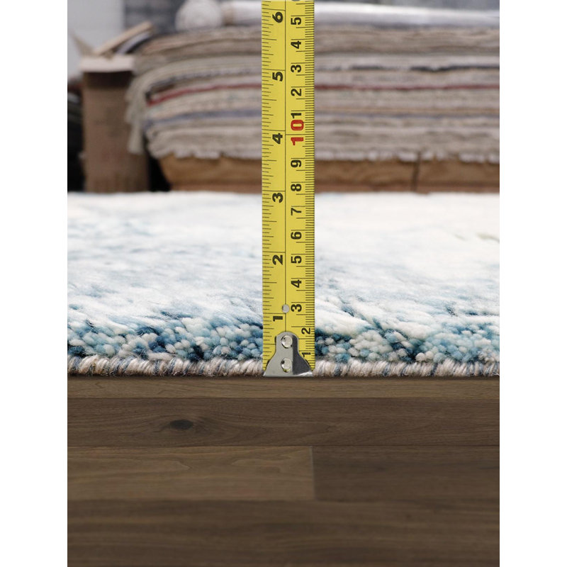 Hand Knotted Wool Abstract Indoor Rug