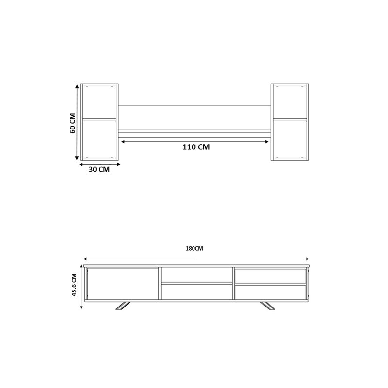 Unfinished TV Stand for TVs up to 78"