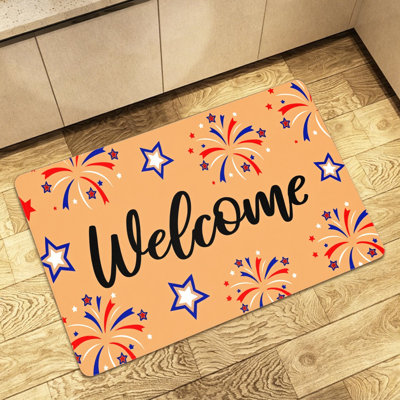 Tapis d'entrée orange 24 po x 36 po Peach
