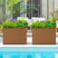 Boîte à fleurs rectangulaire en métal avec trous de drainage pour l'intérieur et l'extérieur-1701491766-1701491765