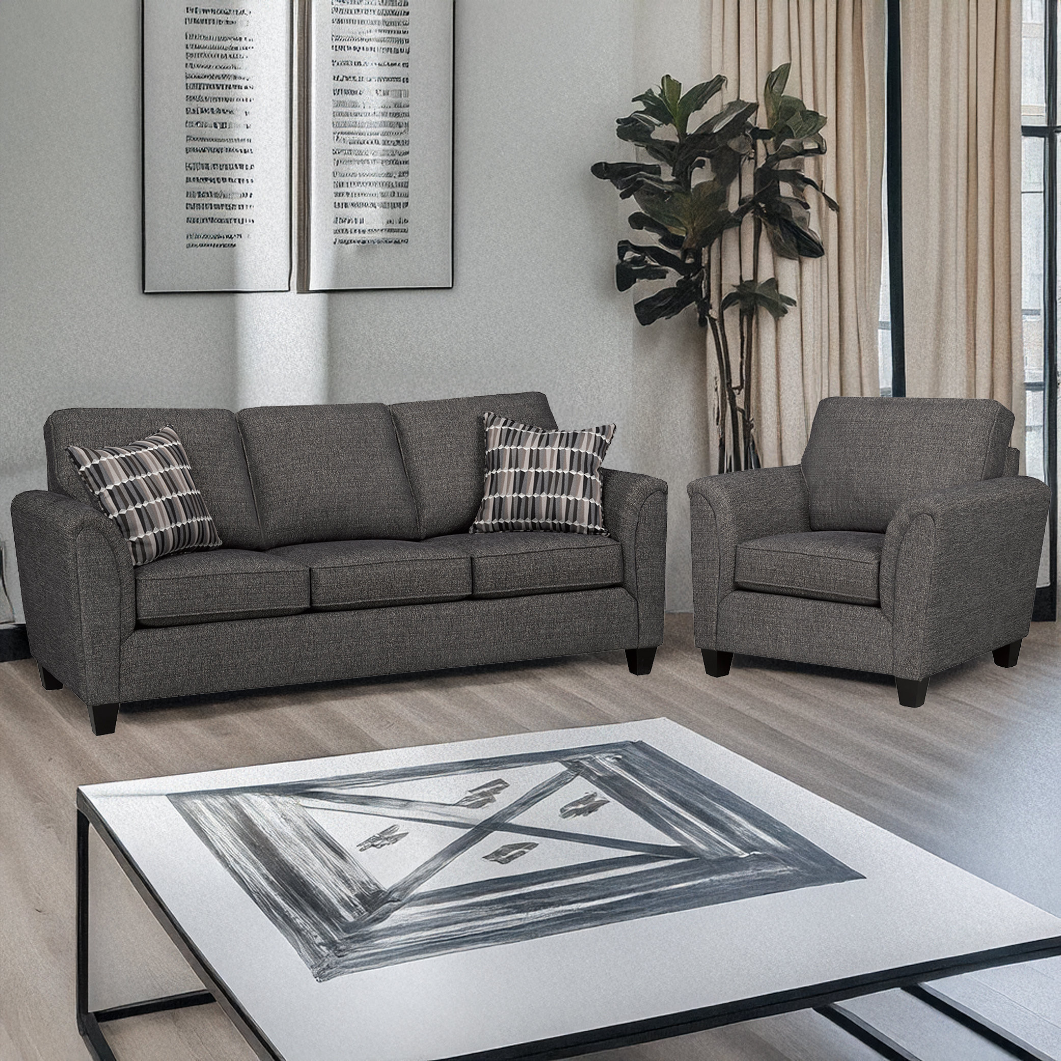 Red Barrel Studio Belknap Fabric Sofa & Chair Set - Wayfair Canada
