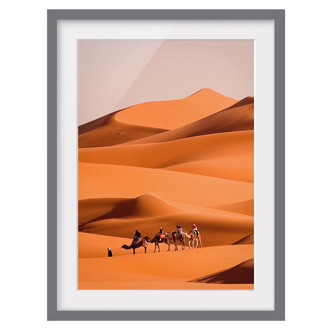 Gerahmtes Papierbild Namib Desert