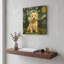 «West Highland White Terrier Starry Night» par Rich Monet, art mural en métal doré, 12 po x 12 po-518323022