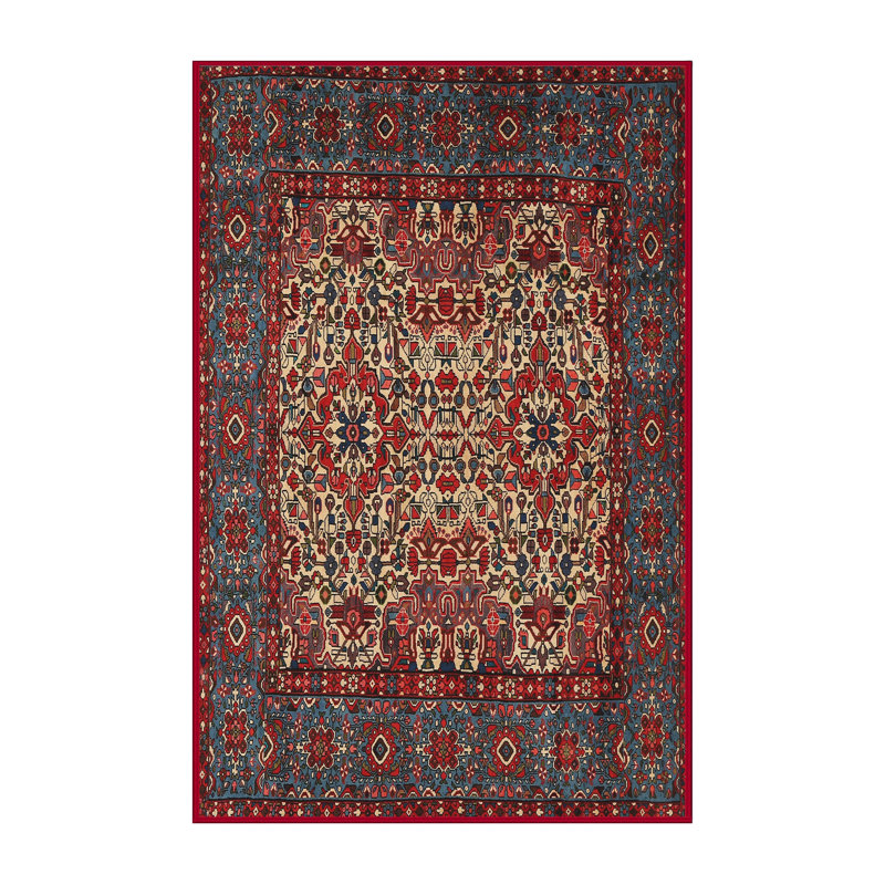 Tapis 100% traditionnel lavable à la machine 2219, Rectangle 3 pi x 5 pi