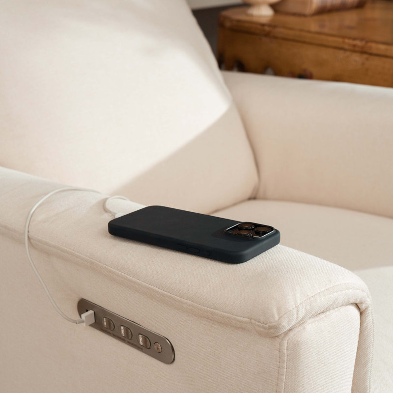 Willa Pro Power Recliner and Swivel Glider, Performance Beach Eco-Weave