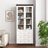 White MDF Display Storage Cabinet