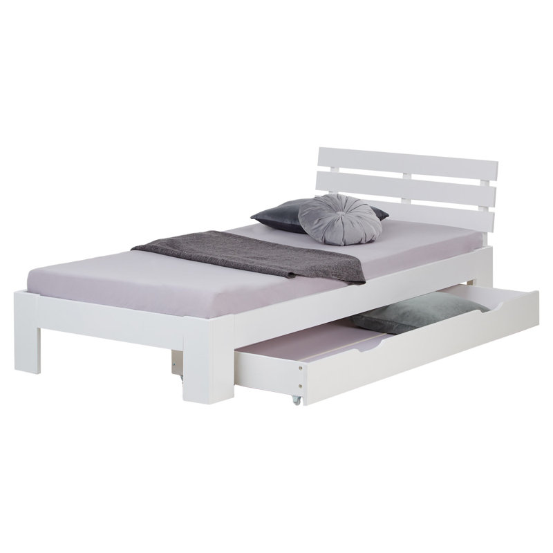 Jaquinton 90 X 200cm Storage Bed, White