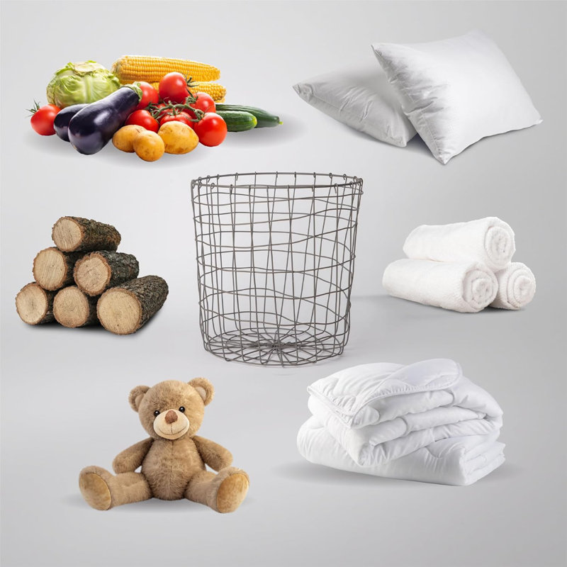 August Grove® Decorative Basket, 12" H x 12" W x 10" D