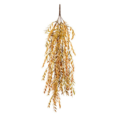 Artificial 30" Salix Leaf Hanging Bush