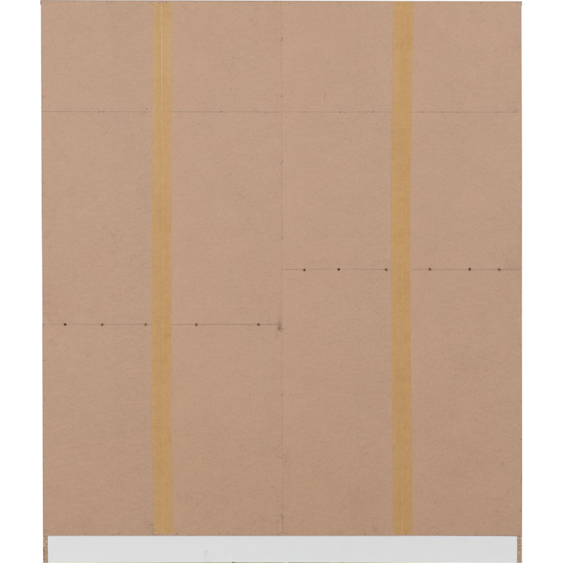 4 Door Manufactured Wood Wardrobe, White
