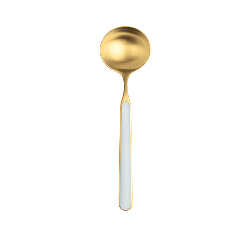Louche en acier inoxydable Fantasia Ice Oro, Bleu clair